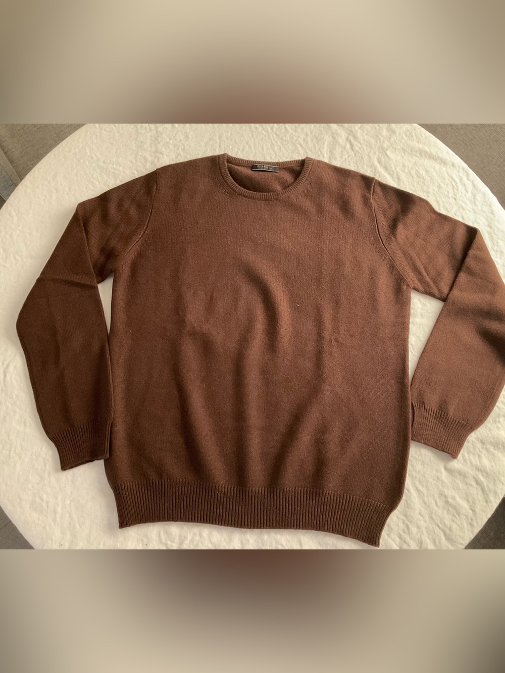 Prada Brown Crewneck Knit Sweater